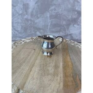 Vintage EPNS Silver Plated Mini Creamer Pitcher Individual Tea Service India 3in